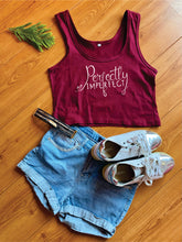 Load image into Gallery viewer, &quot;Perfectly Imperfect&quot;  - Ladies Cropped Tank
