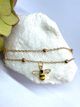 Load image into Gallery viewer, 2 Piece Bee Anklet
