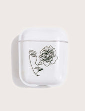 Load image into Gallery viewer, Airpod Case - Picasso Style Line Art Lady &amp; Flower Face
