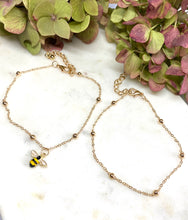 Load image into Gallery viewer, 2 Piece Bee Anklet
