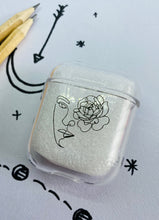 Load image into Gallery viewer, Airpod Case - Picasso Style Line Art Lady &amp; Flower Face
