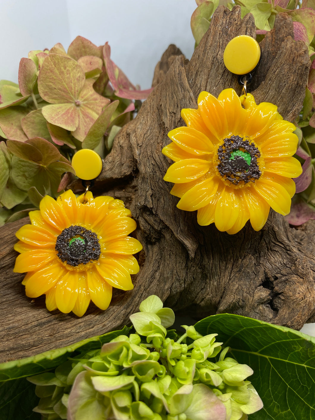 Sunflower Drop Earrings