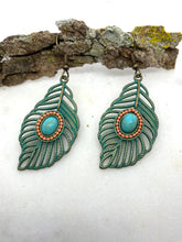 Load image into Gallery viewer, Leaf Charm Earrings
