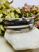 Load image into Gallery viewer, Rhinestone Layered Moon &amp; Star Bracelet
